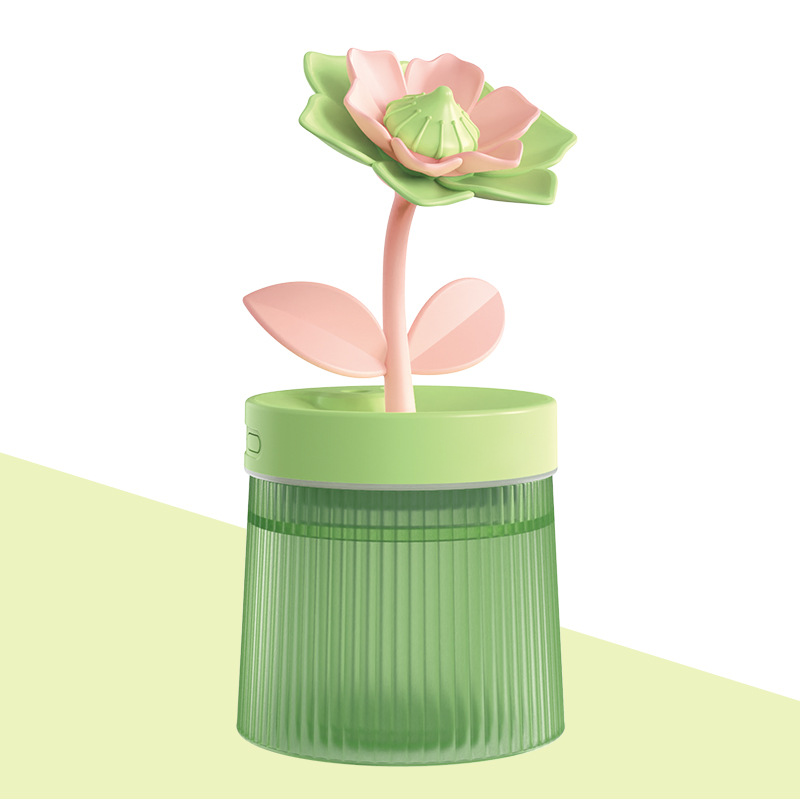 🌸 Personnalisez Votre Brume et Votre Ambiance 💐 Humidificateur Fleur avec Double Mode de Brumisation & Veilleuse 7 Couleurs 💦