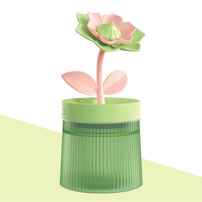 🌸 Personnalisez Votre Brume et Votre Ambiance 💐 Humidificateur Fleur avec Double Mode de Brumisation & Veilleuse 7 Couleurs 💦