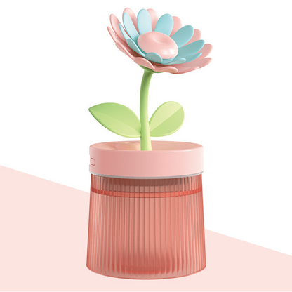 🌸 Personnalisez Votre Brume et Votre Ambiance 💐 Humidificateur Fleur avec Double Mode de Brumisation & Veilleuse 7 Couleurs 💦