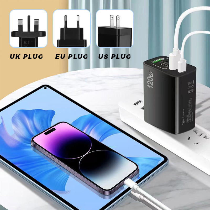 Chargeur rapide 120W avec 5 ports ⚡