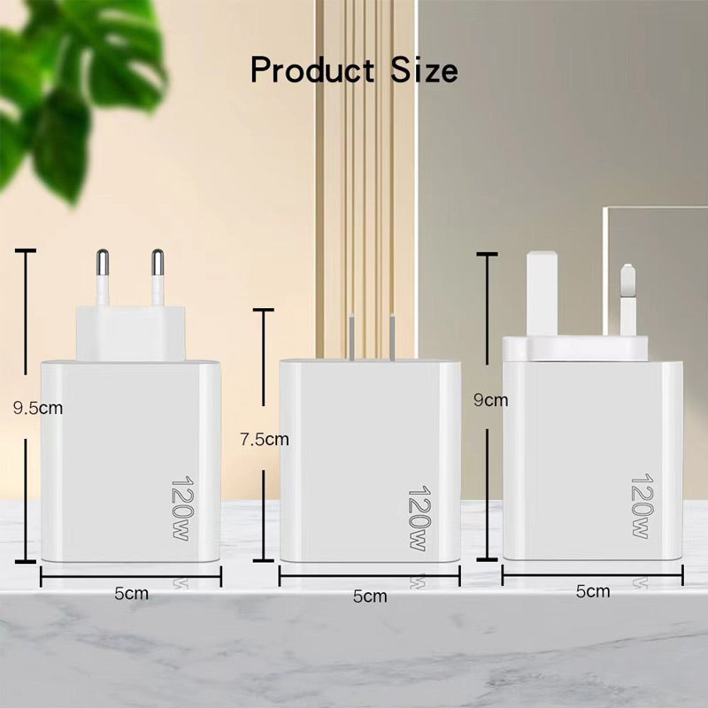 Chargeur rapide 120W avec 5 ports ⚡