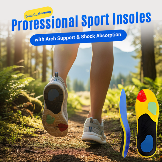 Semelles professionnelles pour le sport avec soutien de la voûte plantaire et absorption des chocs