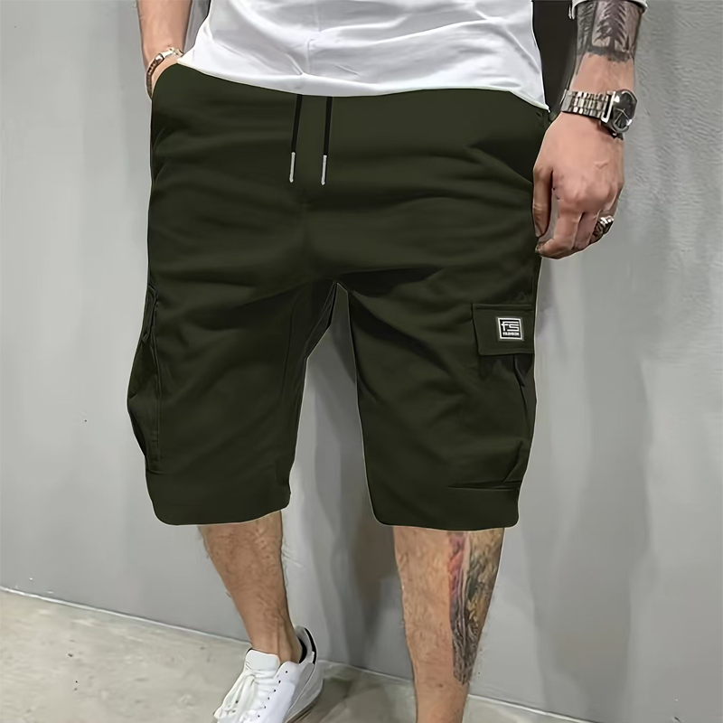 🎁61% DE RÉDUCTION ! 🔥👖 Short Cargo Homme Décontracté – À Poches Multiples & Cordon Ajustable