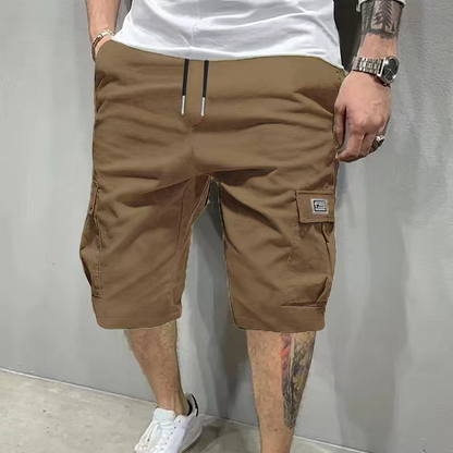🎁61% DE RÉDUCTION ! 🔥👖 Short Cargo Homme Décontracté – À Poches Multiples & Cordon Ajustable