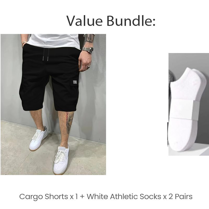 🎁61% DE RÉDUCTION ! 🔥👖 Short Cargo Homme Décontracté – À Poches Multiples & Cordon Ajustable