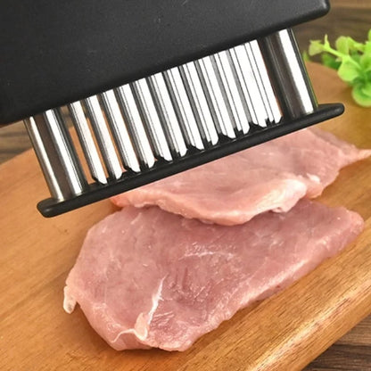 📢📢50 % de réduction !!⏰Attendrisseur de viande avec 48 lames en acier inoxydable