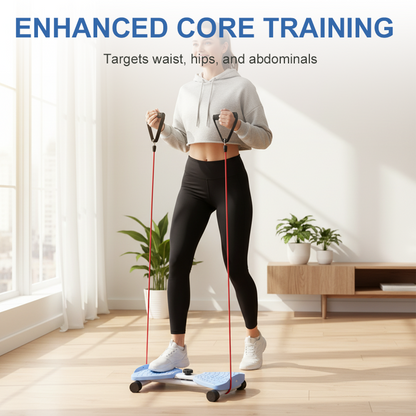 💎 74% DE RÉDUCTION ! 💎 Stepper de Cardio Compact avec Torsion du Bassin – Entraînement Complet Corps & Maison, Jusqu’à 120 kg