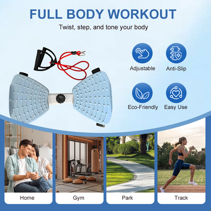 💎 74% DE RÉDUCTION ! 💎 Stepper de Cardio Compact avec Torsion du Bassin – Entraînement Complet Corps & Maison, Jusqu’à 120 kg