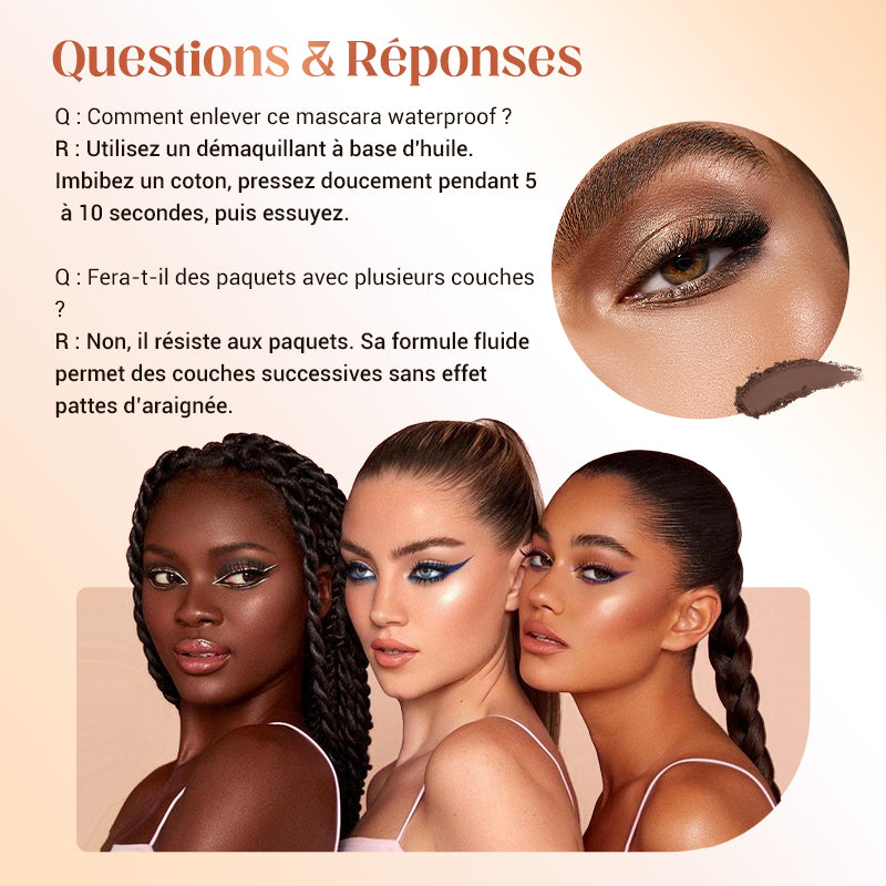 💄 ACHETEZ-EN 1, OBTENEZ-EN 1 GRATUITEMENT ! ✨ Mascara fibre waterproof - Longueur et courbure intenses grâce à des fibres enrichies pour un volume sans paquets toute la journée 🌟👁️