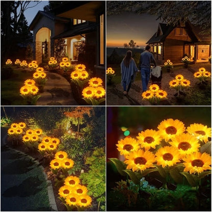 🌻50 % DE RÉDUCTION ! ☀️ Lampes solaires tournesol étanches – Pétales réalistes, indice de protection IP65 et allumage automatique 8 à 12 h ☀️🌻