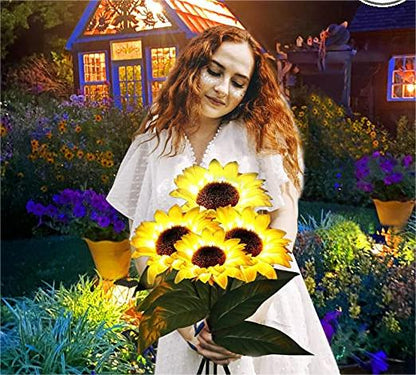 🌻50 % DE RÉDUCTION ! ☀️ Lampes solaires tournesol étanches – Pétales réalistes, indice de protection IP65 et allumage automatique 8 à 12 h ☀️🌻