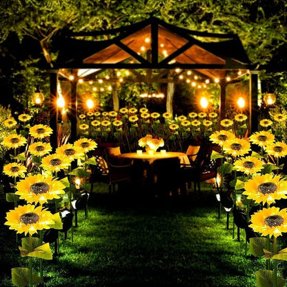 🌻50 % DE RÉDUCTION ! ☀️ Lampes solaires tournesol étanches – Pétales réalistes, indice de protection IP65 et allumage automatique 8 à 12 h ☀️🌻