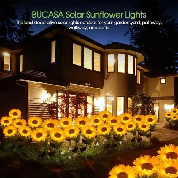 🌻50 % DE RÉDUCTION ! ☀️ Lampes solaires tournesol étanches – Pétales réalistes, indice de protection IP65 et allumage automatique 8 à 12 h ☀️🌻