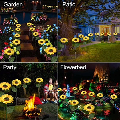 🌻50 % DE RÉDUCTION ! ☀️ Lampes solaires tournesol étanches – Pétales réalistes, indice de protection IP65 et allumage automatique 8 à 12 h ☀️🌻