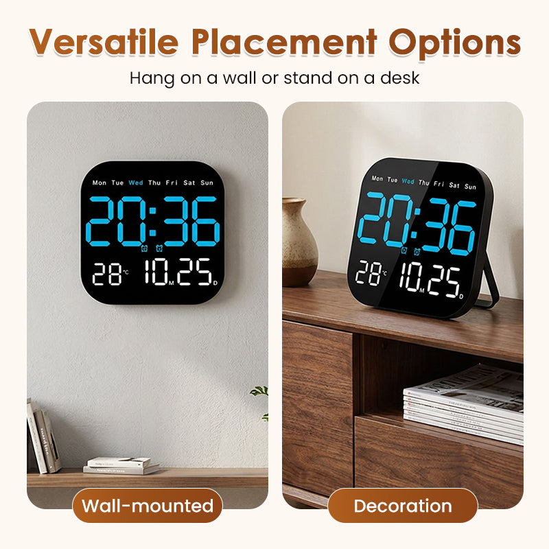 💎 50% DE RÉDUCTION ! 💎 Réveil Numérique Multifonctionnel pour Maison & Bureau – Grand Affichage, Alarme, Calendrier & Température 🏠⏰