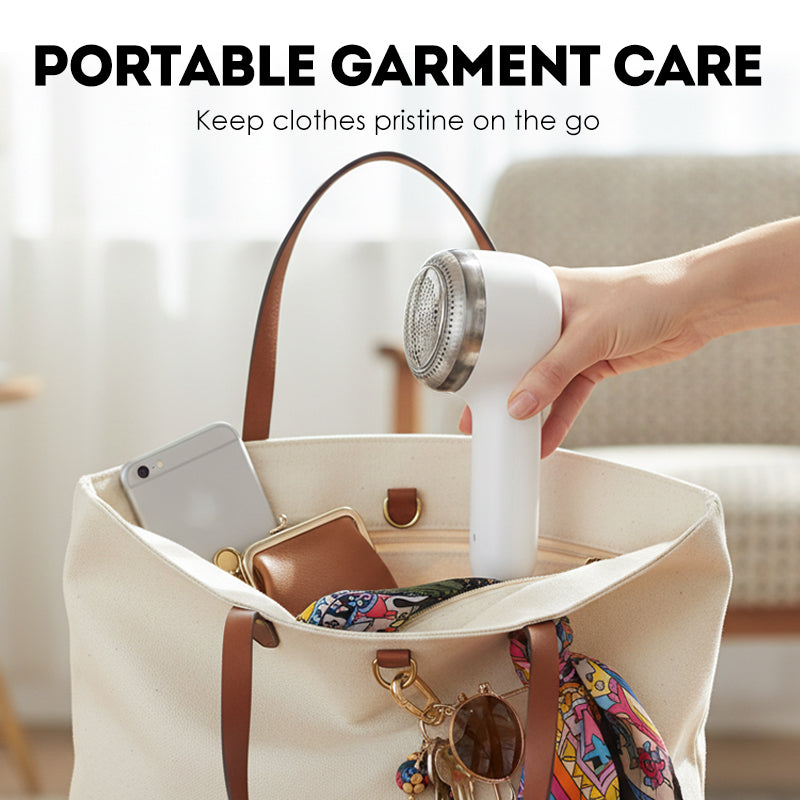 Appareil électrique portable pour enlever les peluches des vêtements