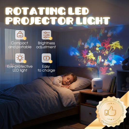 Projecteur lumineux LED rotatif dynamique