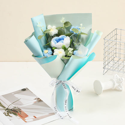 🌸 50 % DE RÉDUCTION ! 🎉 Bouquet de fleurs délicates au crochet fait main – Design réaliste, durable et parfait pour la décoration intérieure ou comme cadeau ✨