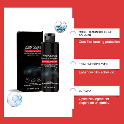 🚗🔥 Promo 2 achetés 1 offert spray lustrant nano céramique hydrophobe haute brillance protection longue durée sans trace ✨