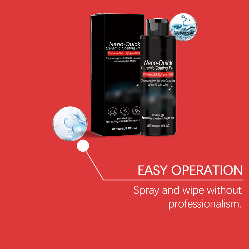 🚗🔥 Promo 2 achetés 1 offert spray lustrant nano céramique hydrophobe haute brillance protection longue durée sans trace ✨