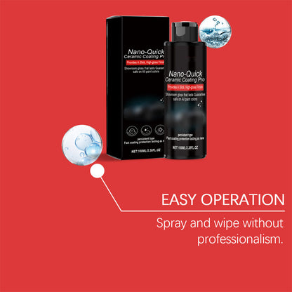 🚗🔥 Promo 2 achetés 1 offert spray lustrant nano céramique hydrophobe haute brillance protection longue durée sans trace ✨