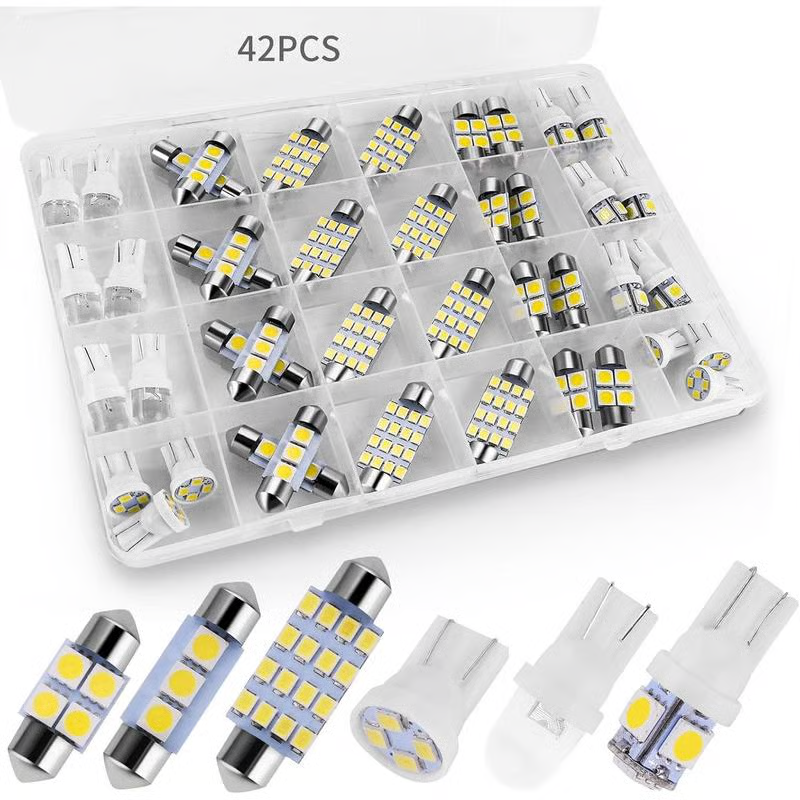🌞Éveil du printemps : 50 % de réduction !💡Ensemble d'éclairage intérieur de voiture à LED super brillantes de 42 pièces - mise à niveau plug & play pour votre voiture ✨