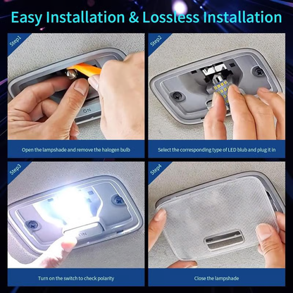 🌞Éveil du printemps : 50 % de réduction !💡Ensemble d'éclairage intérieur de voiture à LED super brillantes de 42 pièces - mise à niveau plug & play pour votre voiture ✨