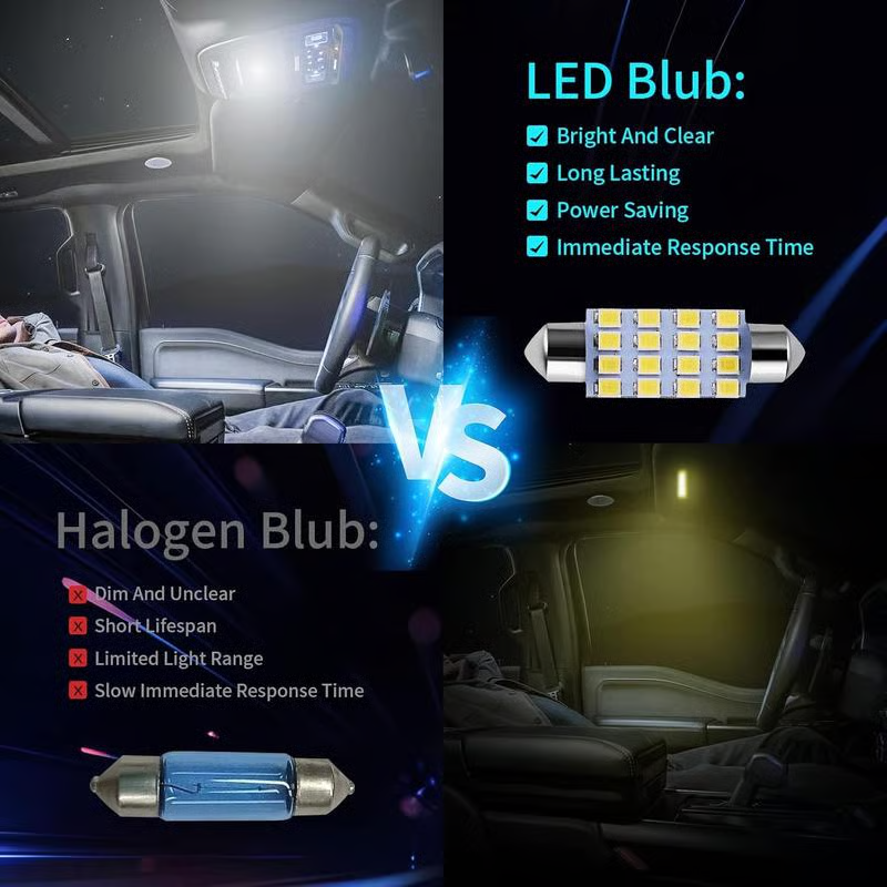 🌞Éveil du printemps : 50 % de réduction !💡Ensemble d'éclairage intérieur de voiture à LED super brillantes de 42 pièces - mise à niveau plug & play pour votre voiture ✨