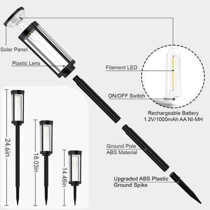 ✨NOUVEAUTÉ 2026✨💡Lampes solaires d'extérieur pour allée🔥