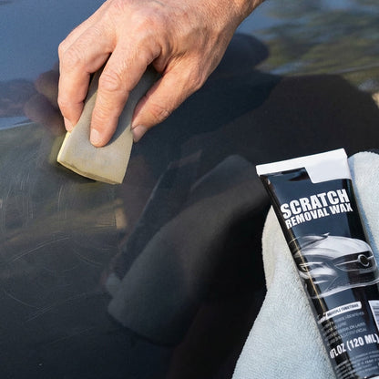 💎 50% DE RÉDUCTION ! 💎 Cire Efface-Rayures Universelle pour Voiture – Répare, Poli & Restaure en 3 Étapes Simples (120 ml) 🚗✨