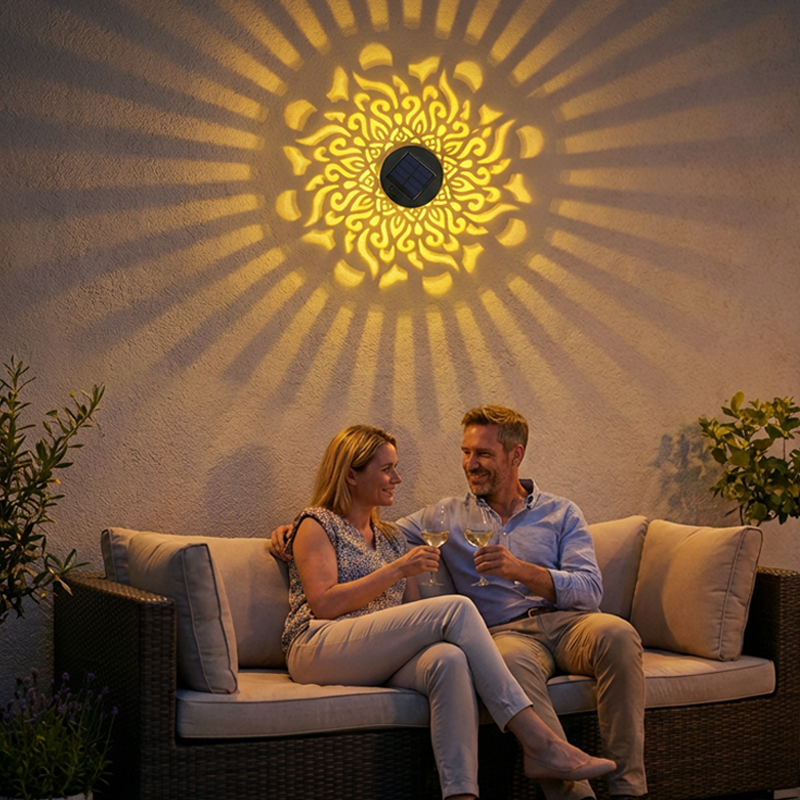 📢📢50% DE RÉDUCTION !! ⏰Projecteur de mandalas à énergie solaire