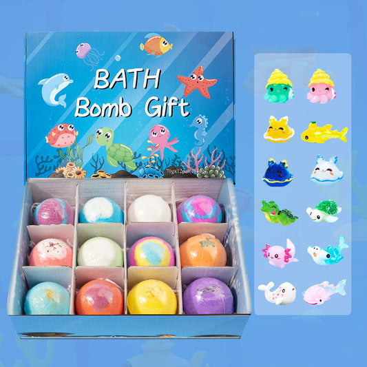 Coffret cadeau de 12 bombes de bain pour enfants