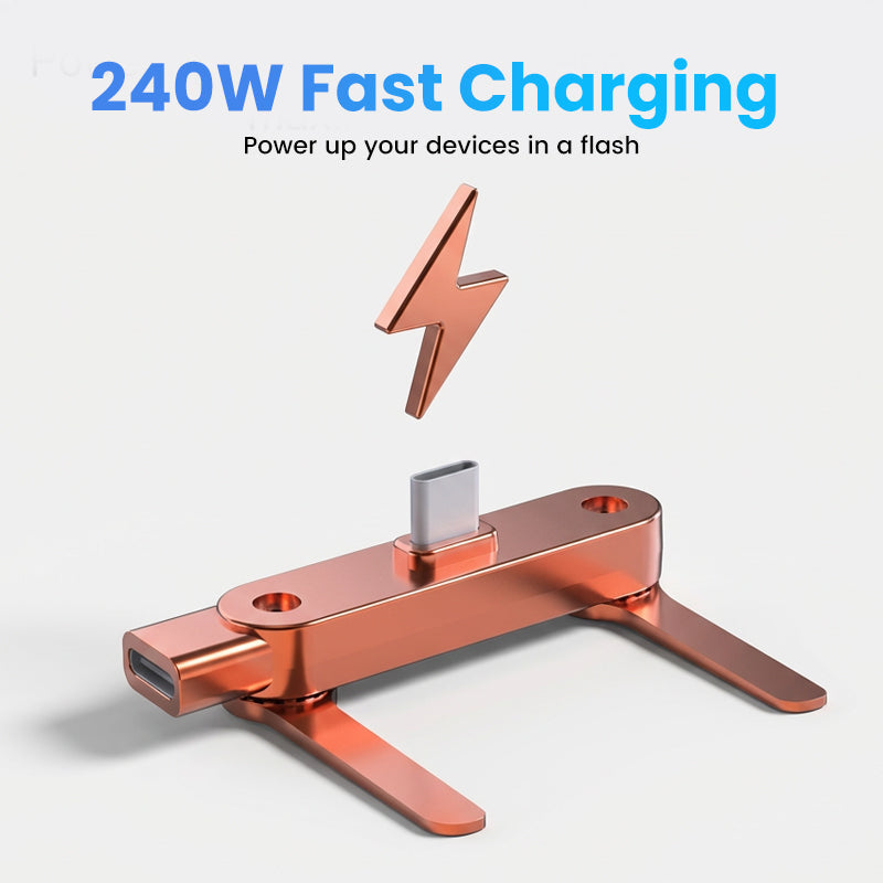 🔥Chargeur Rapide avec Support Téléphone Pliable à 360°🔥