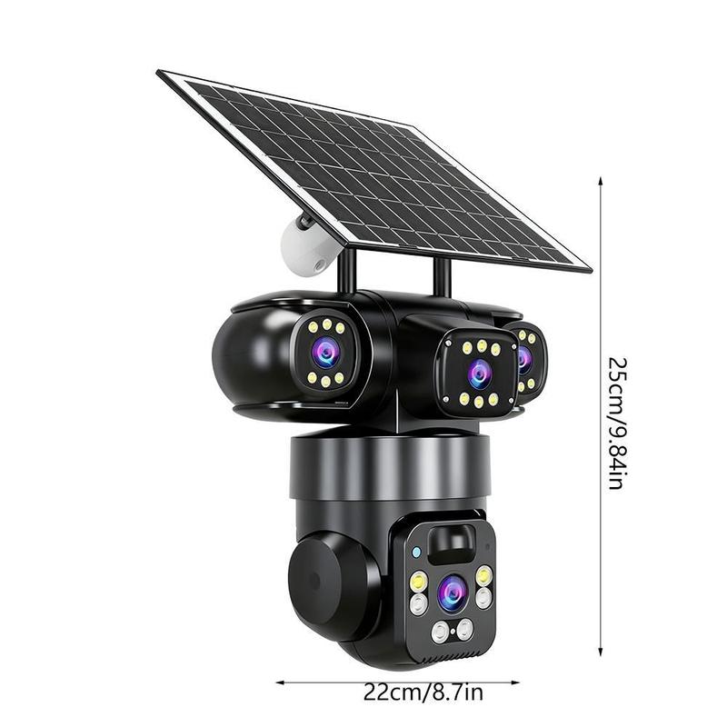 📹☀️ Offre à durée limitée : 50 % de réduction ! Caméra de sécurité extérieure Wi-Fi 6K 9 MP à triple objectif 🌳