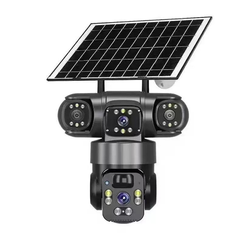 📹☀️ Offre à durée limitée : 50 % de réduction ! Caméra de sécurité extérieure Wi-Fi 6K 9 MP à triple objectif 🌳