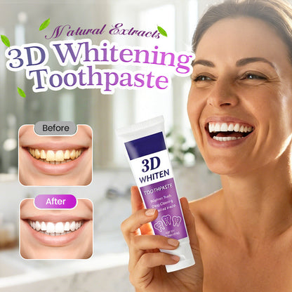 Dentifrice blanchissant 3D aux extraits naturels