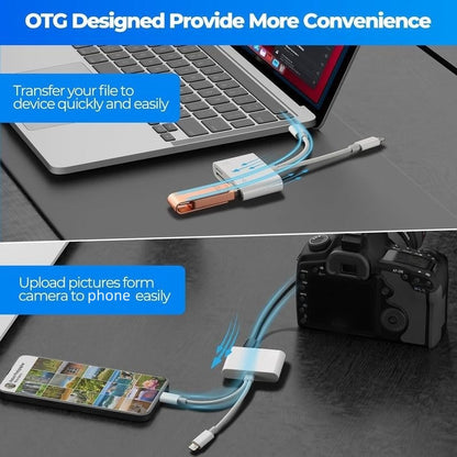 Lecteur de carte mémoire USB-C 3 en 1