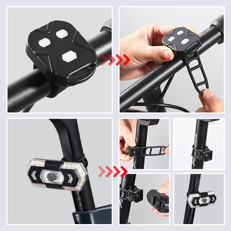 🔥Feu arrière de clignotant de vélo à commande sans fil