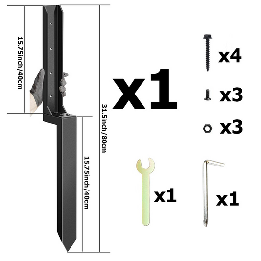 Kit de réparation pour poteaux de clôture robustes