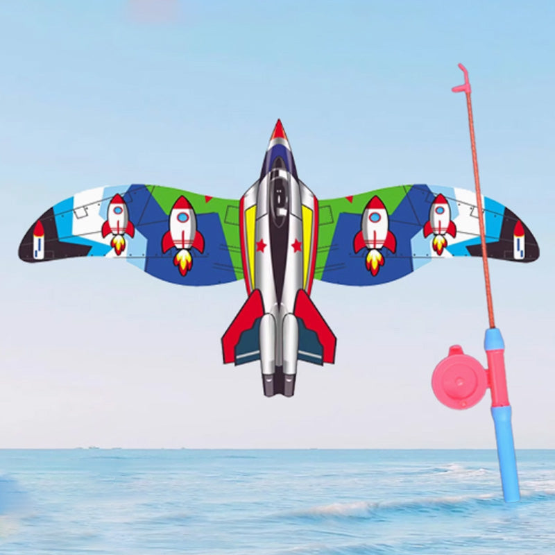 🔥Nouveau modèle 2026🔥 Cerf-volant créatif pour enfants en forme de canne à pêche élastique – Indispensable pour le jardin et les voyages