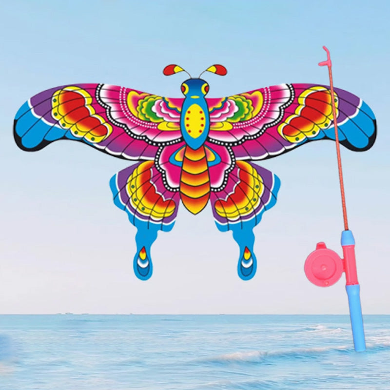 🔥Nouveau modèle 2026🔥 Cerf-volant créatif pour enfants en forme de canne à pêche élastique – Indispensable pour le jardin et les voyages
