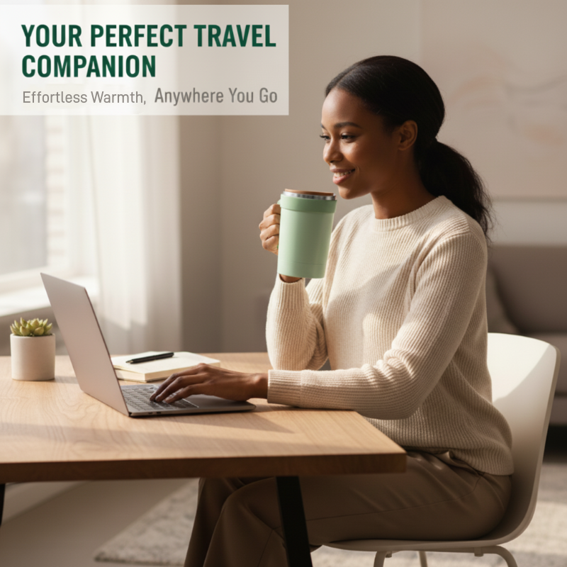 Mug auto-mélangeur avec affichage intelligent de la température