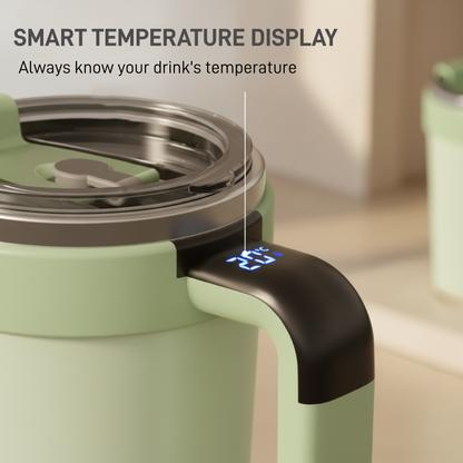 Mug auto-mélangeur avec affichage intelligent de la température