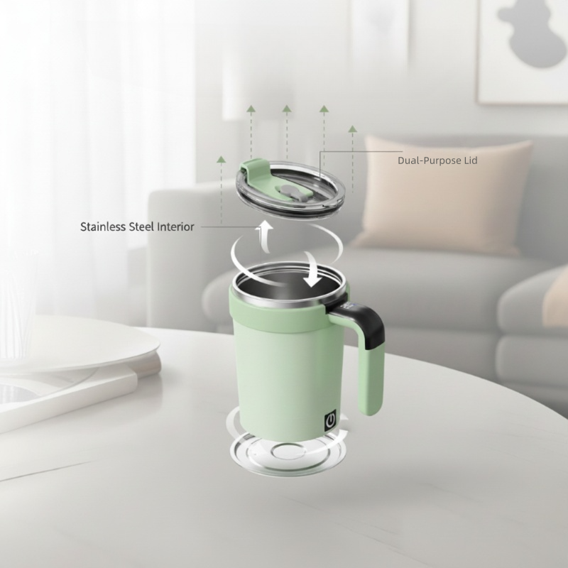 Mug auto-mélangeur avec affichage intelligent de la température