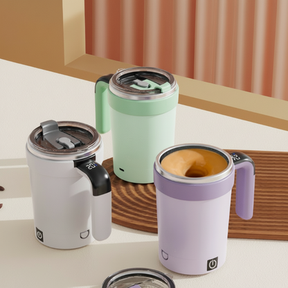 Mug auto-mélangeur avec affichage intelligent de la température
