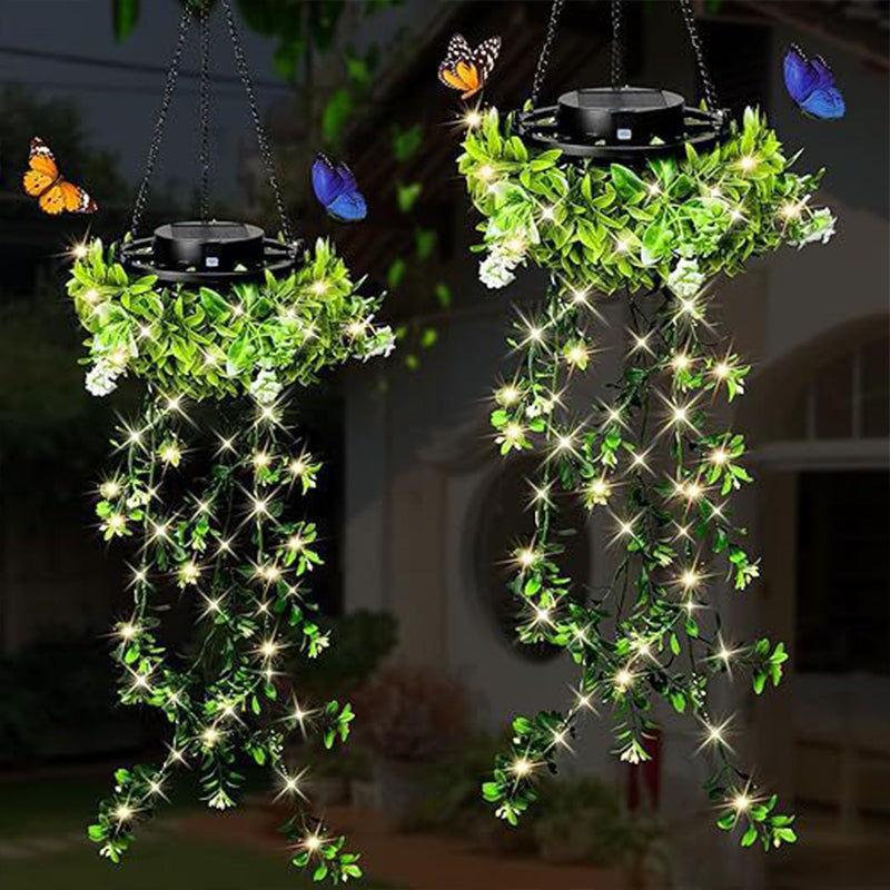 🌿 50% DE RÉDUCTION ☀️ Lampe suspendue solaire en herbe de Milan – Éclairage d'ambiance autonome & décoration extérieure – Naturelle, sans câble & parfaite pour jardin, balcon ou terrasse 🌙