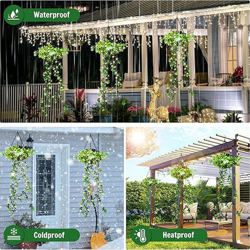 🌿 50% DE RÉDUCTION ☀️ Lampe suspendue solaire en herbe de Milan – Éclairage d'ambiance autonome & décoration extérieure – Naturelle, sans câble & parfaite pour jardin, balcon ou terrasse 🌙