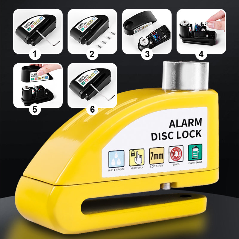 Antivol à disque avec alarme pour moto