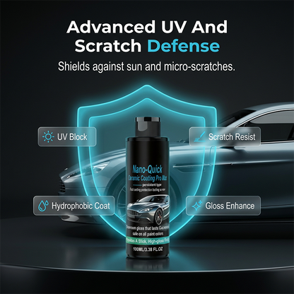 🚗Achetez-en 1 obtenez-en 1 gratuit✨ Spray de revêtement nano‑céramique hydrophobe – Haute brillance, Hydrofuge, Application rapide 💧