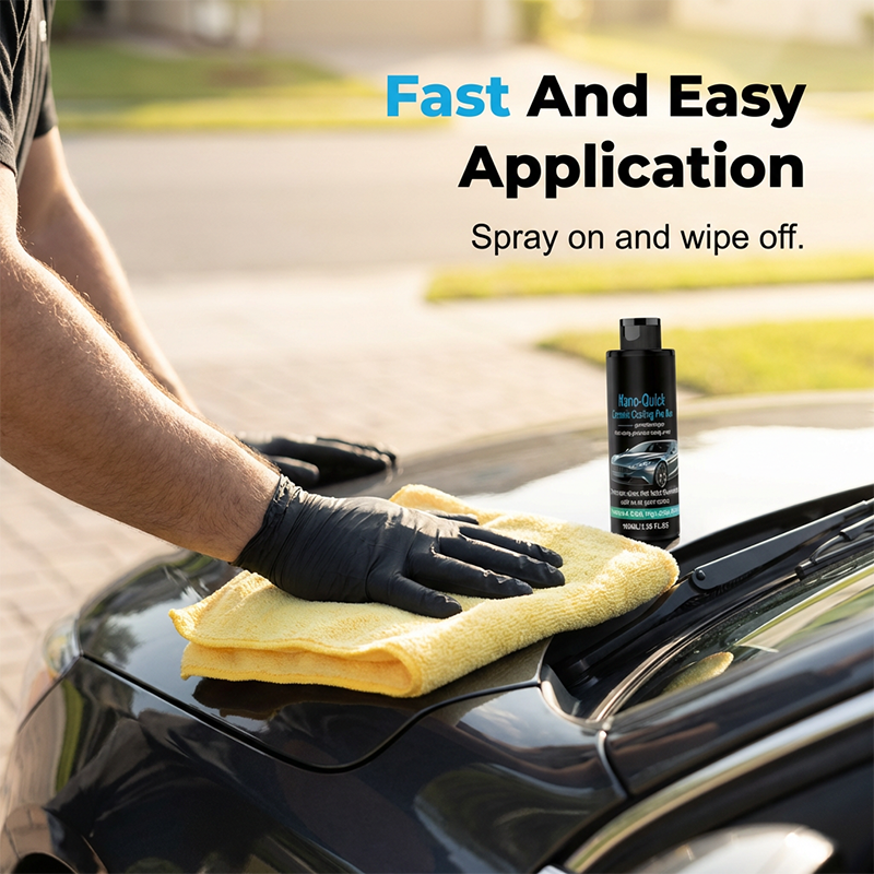 🚗Achetez-en 1 obtenez-en 1 gratuit✨ Spray de revêtement nano‑céramique hydrophobe – Haute brillance, Hydrofuge, Application rapide 💧